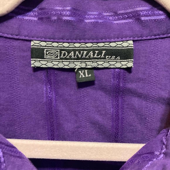 Vintage DANIALI USA XL western wear long sleeve full zip top EUC 11073 - Picture 4 of 7